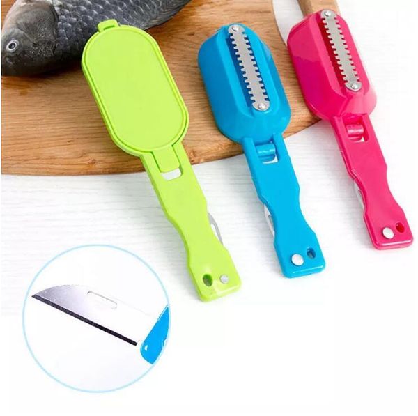 Fish Skin Scraping Fish Scales Brush With Knife Graters Fast