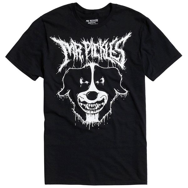 

print t shirts original mr pickles men's death metal t-shirt men's crew neck short-sleeve graphic tees, White;black