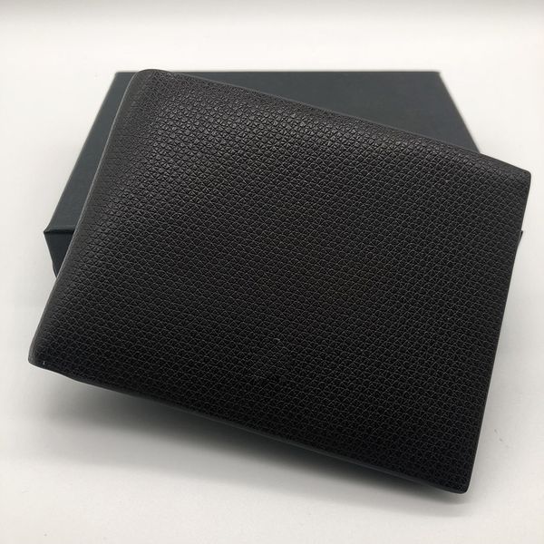 

New luxury popular men's leather short clip wallet clip MT wallet MB designer wallet credit card holder pocket photo M B senior BOX
