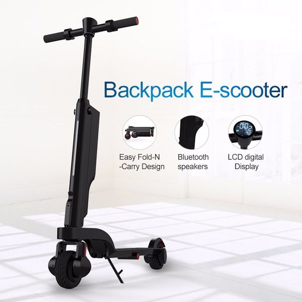 

new folding x6 electric scooter bicycle foldable kick scooter 6a escooter with shock absorber with bluetooth app power bank