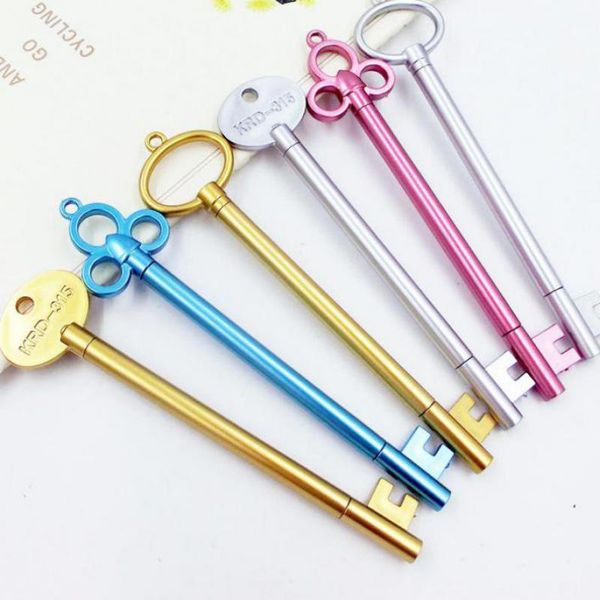 

jonvon satone 60 pcs creative korean lovely retro key gel pen black stationery pen wholesale material escolar kawaii canetas
