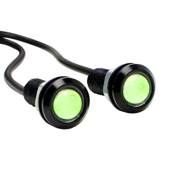 

2pcs 18mm eagle eye led car drl daytime running lights automobile reverse parking singal lamps car-styling auto accessories