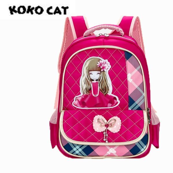 

kokocat new kindergarten backpack 2-3-5 grade schoolbag burdens waterproof child pack