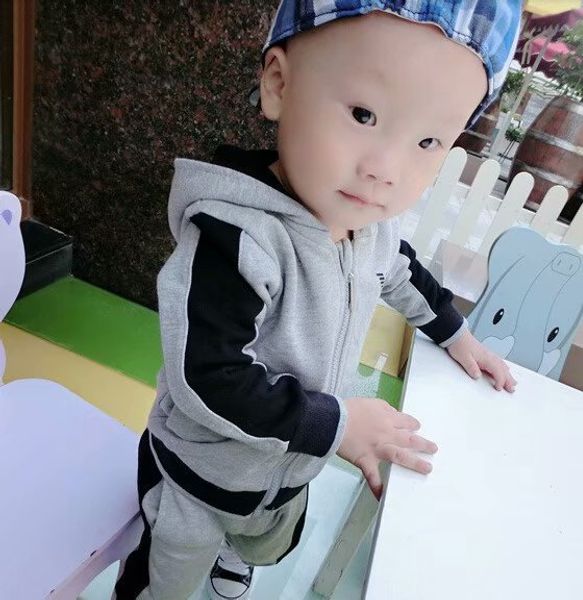 

baby clothing set hooded children's clothing set children's boy and girl sportswear children's sports suit T-shirt + pants coco