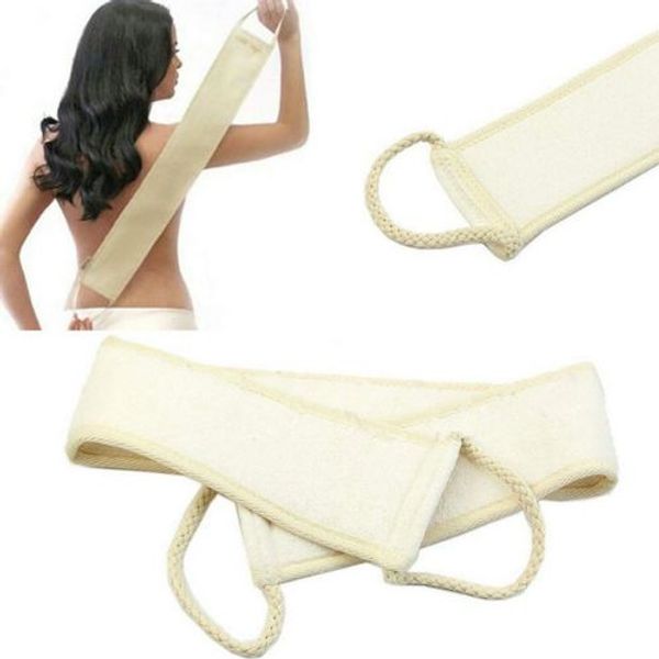 Loofah Loofa Back Scrub Strap Bagno Doccia Body Wash Pulito Strumento di pulizia Scrubber