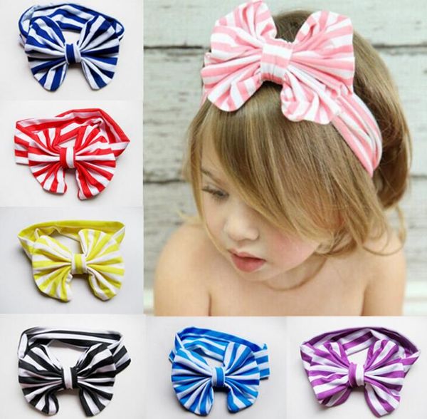 Kids Headband Cute Headwear Girls Soft Strip Elastic Lace Big Hair