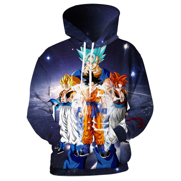 

fashion dragon ball super funny 3d print hoodies goku fashion clothing women men sweatshirt hoodies casual pullovers k22, Black