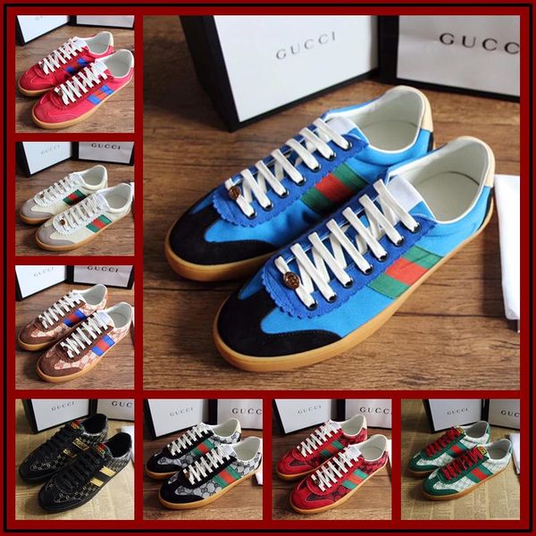 

2019 Fashion Men Wome Luxury Brand Red Bottom Mens Designer Sneakers Fashion G Low Casual Flat Outdoor Zapatillas Driving Shoes Man