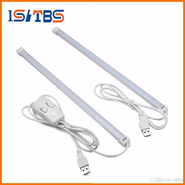 Portable USB LED Night light DC 5V Hard Rigid Reading lamp Strips LEDs Tube Bulb Desk Table Book Work Study lighting