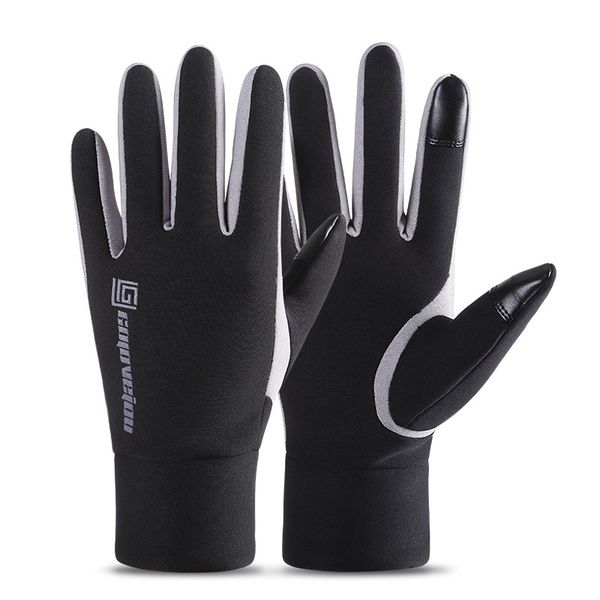2019 Men Touch Screen Thicken Riding Windproof Waterproof Warm Leather Gloves
