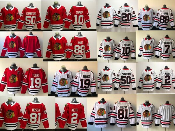 

hockey jerseys 2018 chicago blackhawks jersey 72 artemi panarin 2 duncan keith 88 patrick kane 19 jonathan toews 50 corey crawford, Black;red