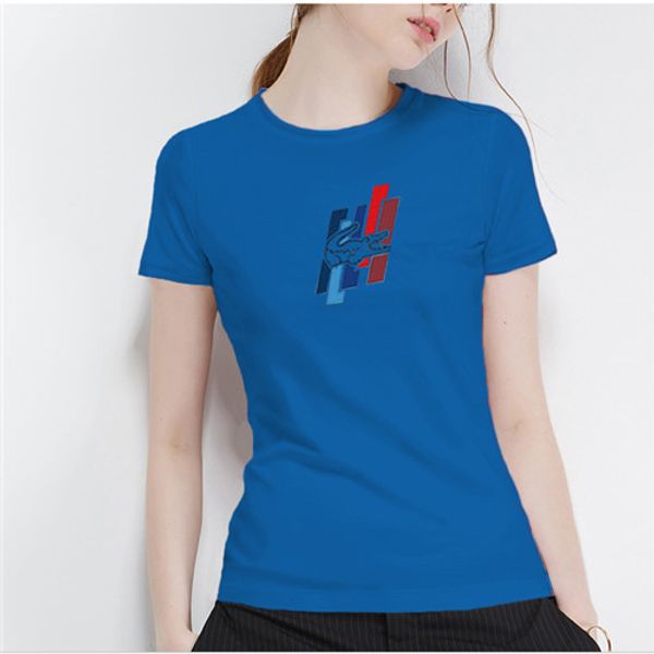 

18 european and american new rainbow croc women's t-shirt spring and summer cotton trend polo shirt, White