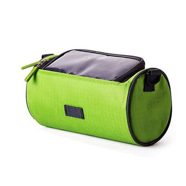 

waterproof bicycle bags mountain bike panniers touch screen cycling phone bag case bike front tube handlebar cylinder bag s40