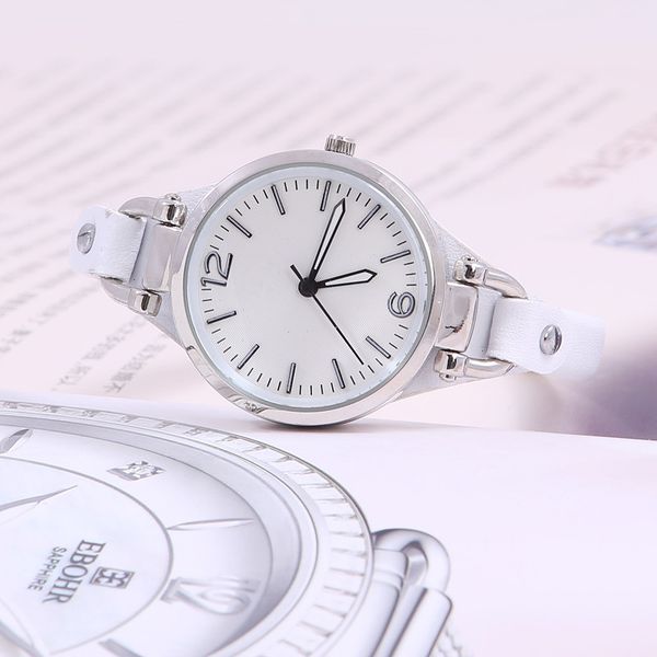 

watches many sale colors watch for shipping lovers genuine women/man wristwatch lady silver/rose leather gold fashion foss eiiup, Slivery;brown