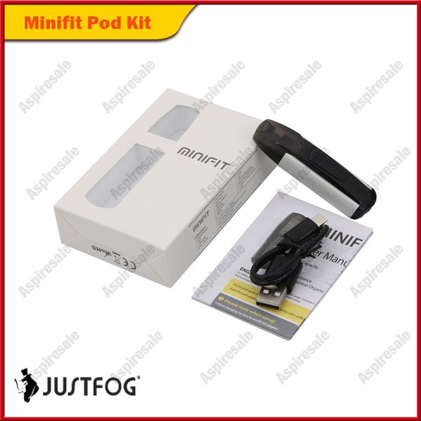 

100% original justfog 370mah pod pen tank 1.5ml with vaping minifit battery and cigarette kit all in one electronic dhl vape glmqp