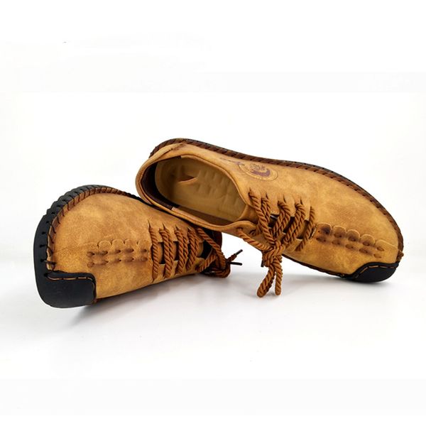 

luxury leather casual handmad italian men shoes men casual mens shoes fashion leather flats qfglf, Black