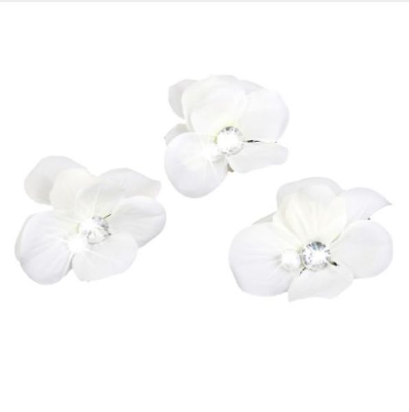 Hot Wedding Bridal Crystal Flower Brooch Hair Pin Hair Clips