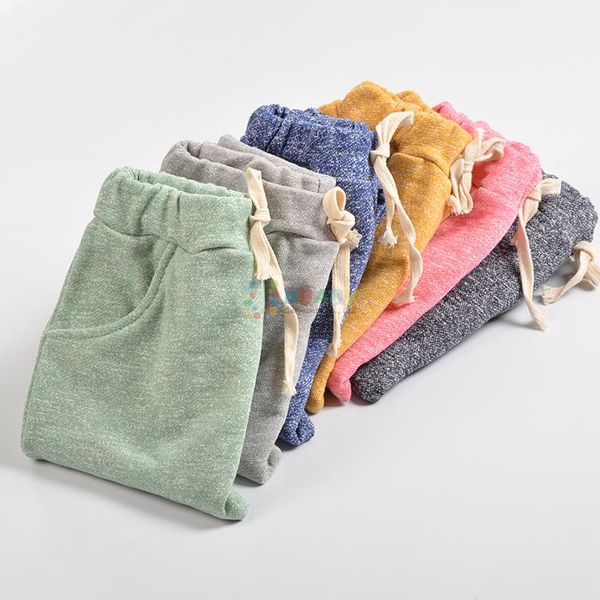 

cotton baby boys girls harem pants kids children trousers boys girls clothes kids casual long pants joggers 2-10 ye, Blue