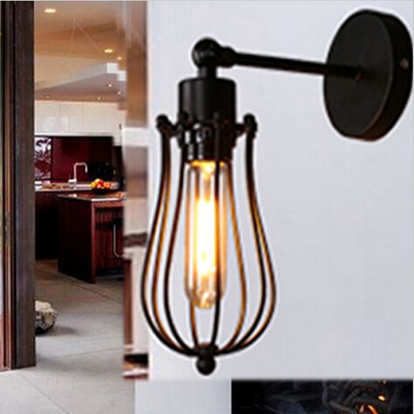 

loft american vintage wall lamp indoor lighting bedside lamps industrial wall lights for home 110v/220v e27