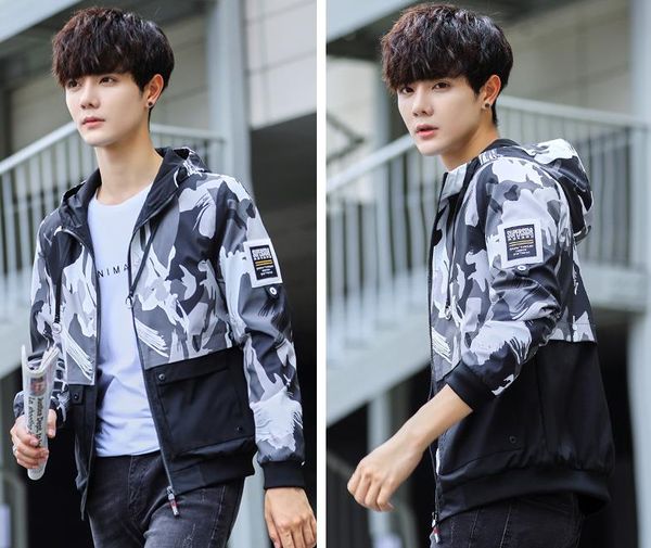 New 2018 Autumn New Men Casual Jacket Korean Fashion Street