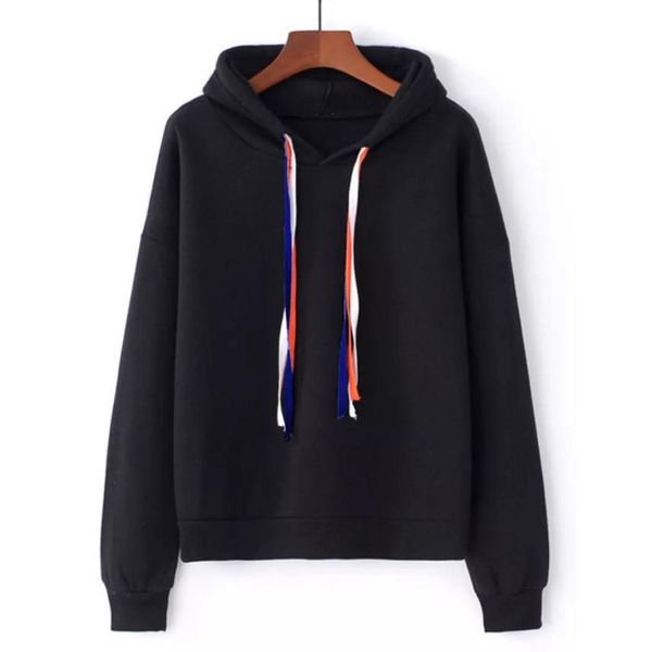 

fashion autumn womens mens blouse autumn winter solid hooded sweatshirt outwear blouse clothing plus size frss ship #f, White