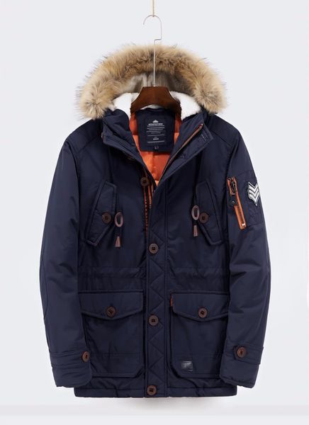 Großhandel 2017 Winterjacken Herren Dicke Mit Kapuze Pelzkragen Männlichen Baumwolle Mode Winddicht Parkas Windschutz Outwear 0135 Von Hognyeni, Die 23 besten Bilder von Parkas in 2017 | Männerkleidung
