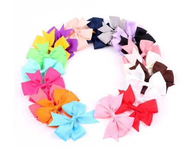 

hairpin korean 2016 fashion cute hairpins gig bow hair clip for women wholesale pink/red/blue 40colors hair jewelry, Black;brown