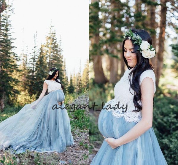 

дешевые синий белый страна свадебные платья старинные материнства свадебные платья тюль длина пола кружева чешский свадебное платье пользова, White