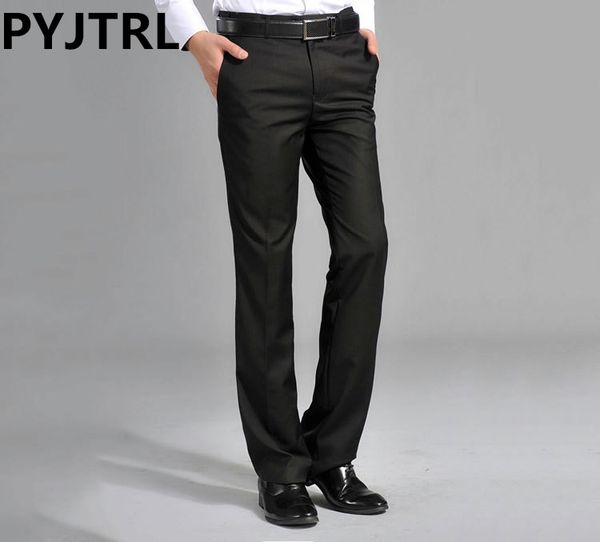 

men's fashion casual non- iron business slim wedding suits trousers mens dress pants, White;black