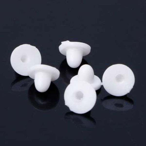 

100pcs anti-pain earring back pads silicone cushion for clip on earrings white