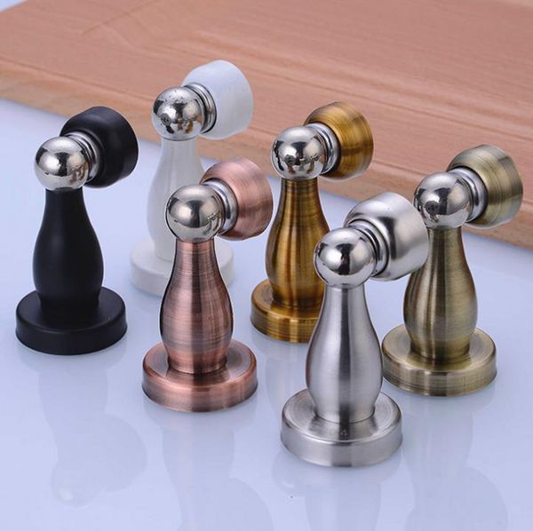 Stainless Steel Doorstop Strong Magnetic Door Stop Stopper Holder Catch Door Suction Hardware Door Catches Closers Building Supplies