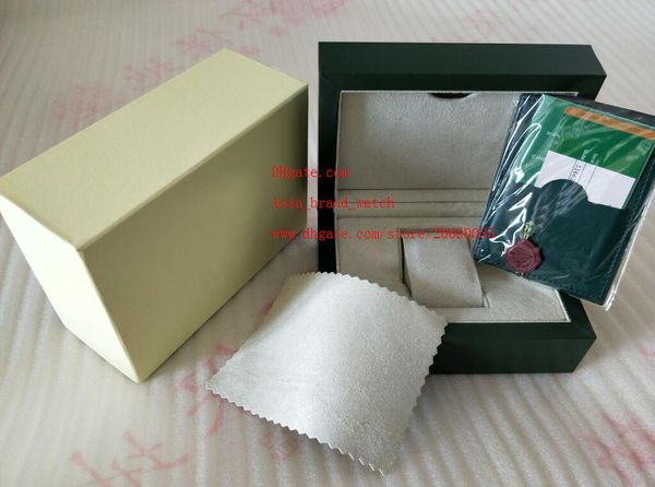 

Factory Supplier Green Brand Original Box Papers Gift Watches Boxes Leather bag Card 185mm*134mm*84mm 0.7KG For 116610 116660 116710 Watch