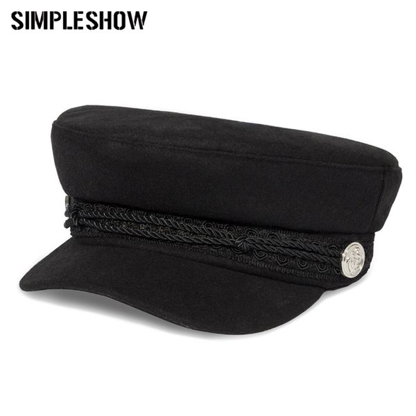 

2018 brand winter hat women beret caps female bone baseball caps octagonal cap women girls fedoras england style retro flat cap, Blue;gray
