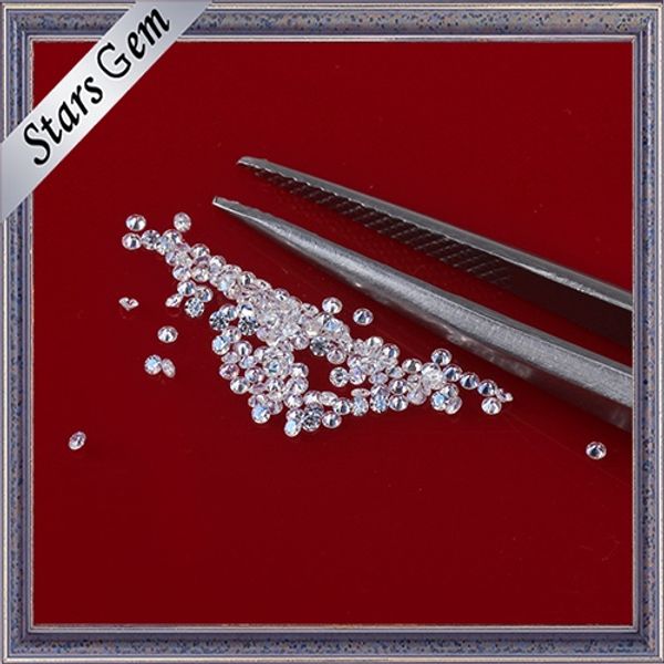 

h near white color 30pcs/pack fashional white beads 1.70mm round shape moissanites stone for jewelry making, Black