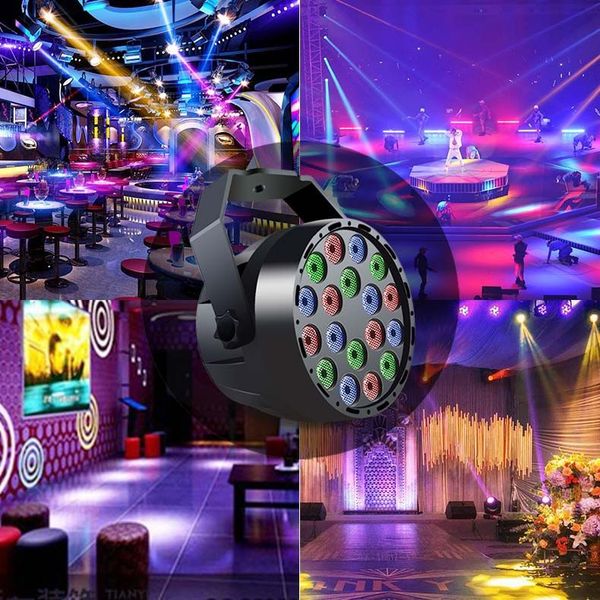 36w Rgb Led Stage Lights By Remote Control Dj Disco Dmx512 Christmas Decoration Light Stage Lighting Effect Led Par Light Master Slave Disco Light