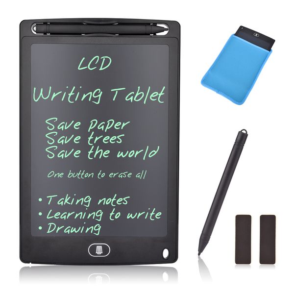 

fridge magnet notepad 8.5 lcd writing tablet digital notepad magnetic board writing sketch drawing graphic note board kid gift