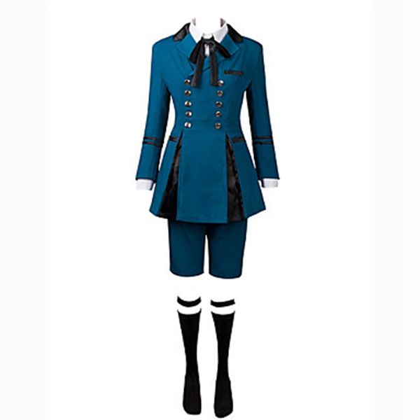 Card Captor SAKURA Snow Clown Cos Cosplay Costume Blue Lolita Coat Free Shipping