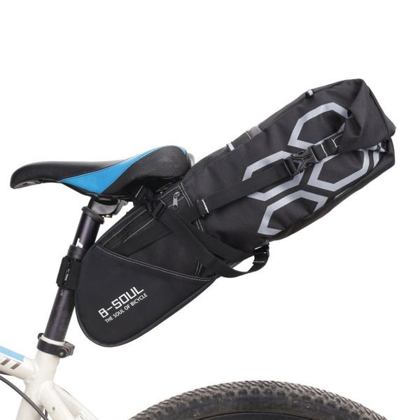 B-Soul MTB Outdoor Bike Bicycle Cycling Saddle Bag Tail Seat Rear Pouch Fast US