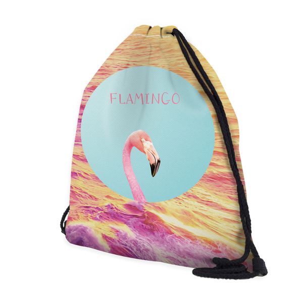

deanfun 3d печатных шнурок сумки фламинго милый подарок для девочек школы 60123