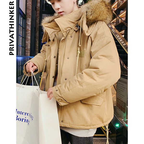 

men winter wool coats and jackets 2018 mens japanese streetwear parka jackets male hiphop cargo hooded coat 5xl, Black