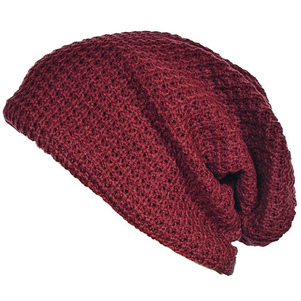 

mens slouchy long beanie knit cap for summer winter oversize, Blue;gray