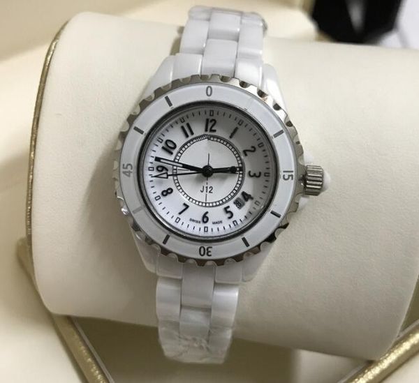 

Luxury Quartz Watch Unisex High Quality 38mm Ceramic Waterproof Wristwatch Fashion Diamond Brand Women Men Watches