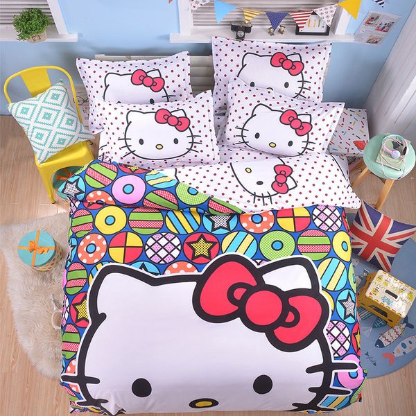 

Мультфильм Doraemon Hello Kitty Комплект Постельных Принадлежностей Полиэфирные Хлопок П
