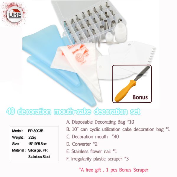 

uke-40 decoration mouth-cake decoration set