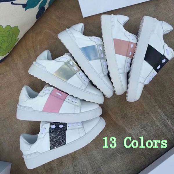 

2018 Лучший подарок роскошные бренды дизайнерская обувь высокое качество дизайнер открытые кроссовки из натуральной кожи известный мужчина женщины ходьба Повседневная обувь