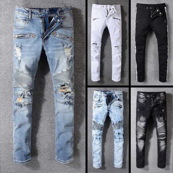 

New arrival fa hion men de igner jean ripped cool treet biker jean cool guy jean