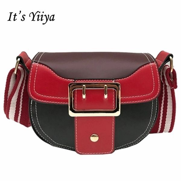 

it's yiiya 2018 summer women pu handbag casual fashion designer flap european style panelled bolsa feminina girls bags xk8197