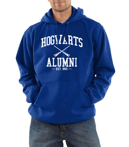 

Mens Hoodies Hogwarts Letters Printed Solid Color Sweatshirts Winter Autumn High Street Male Pullover Free Shipping