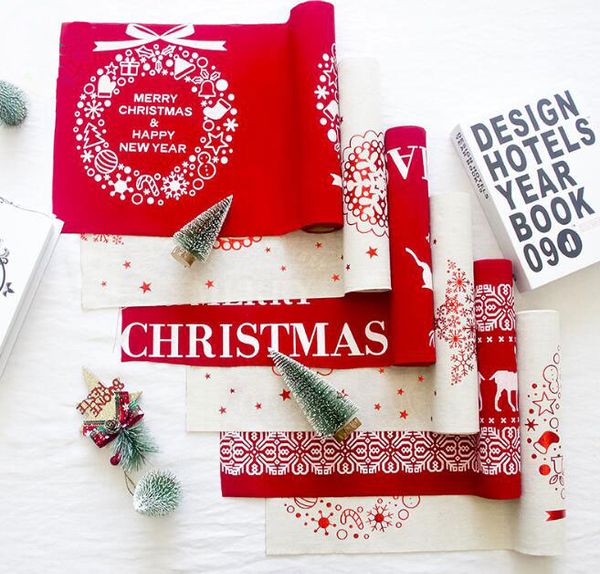 

с рождеством христовым стол бегун длинные скатерть крышки стола рождественские украшения для дома новый год украшения стола