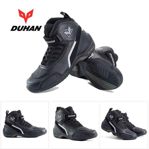 

2018 winter new knight protection duhan motorcycle riding boots shoe off-road motorbike shoes racing boot anti-fall breathable